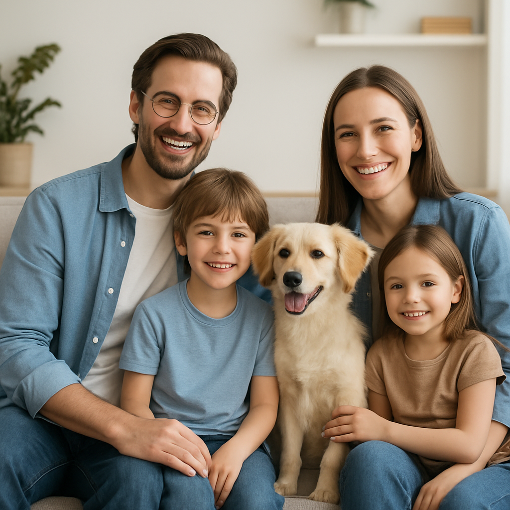 momento de carinho em família